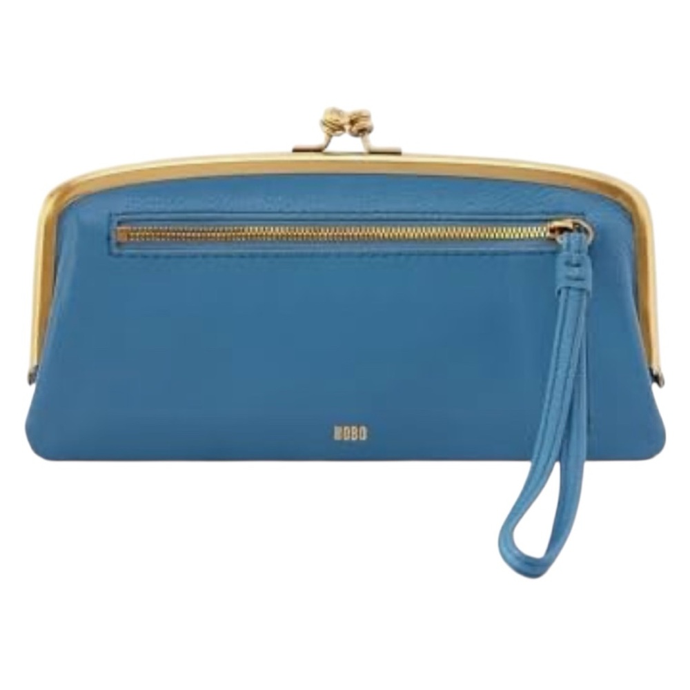 NWT HOBO Blue Leather Wallet/Wristlet